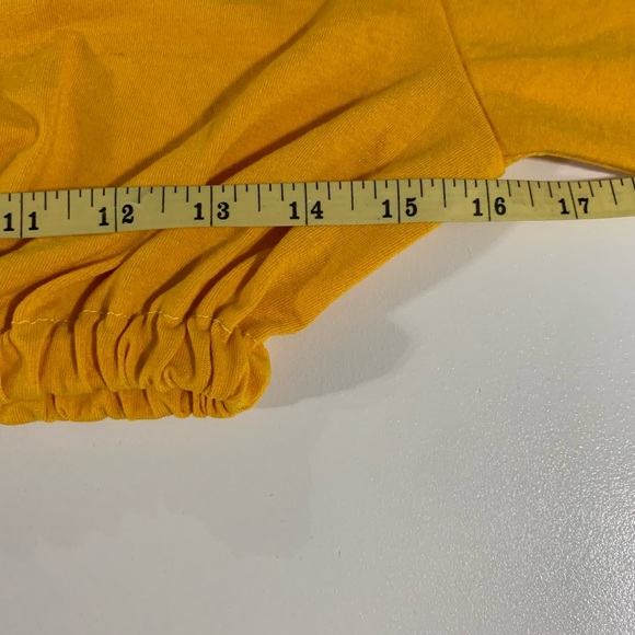 Custom reworked NAVY crop top size Small. - Picture 5 of 7